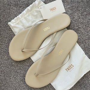 Brand New TKEES Nude Flip Flops